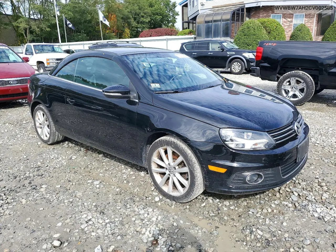 2012 VOLKSWAGEN EOS VIN WVWBW7AH2CV002585 — фото 4