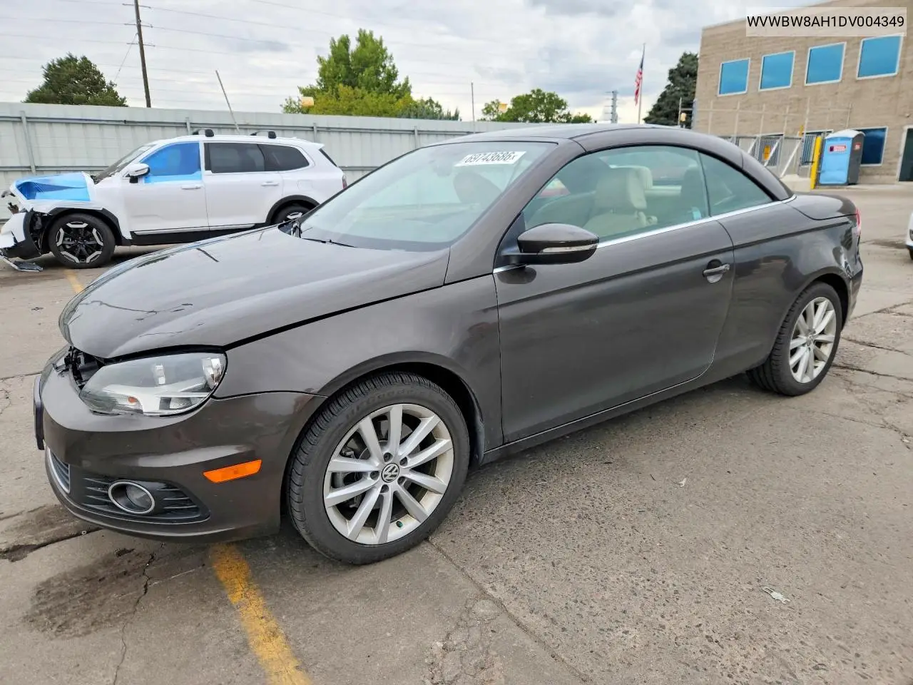 VOLKSWAGEN EOS 2013, VIN WVWBW8AH1DV004349