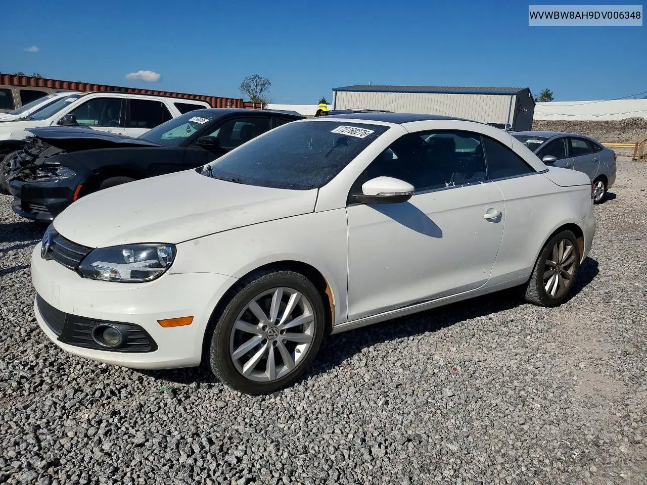 VOLKSWAGEN EOS 2013, VIN WVWBW8AH9DV006348