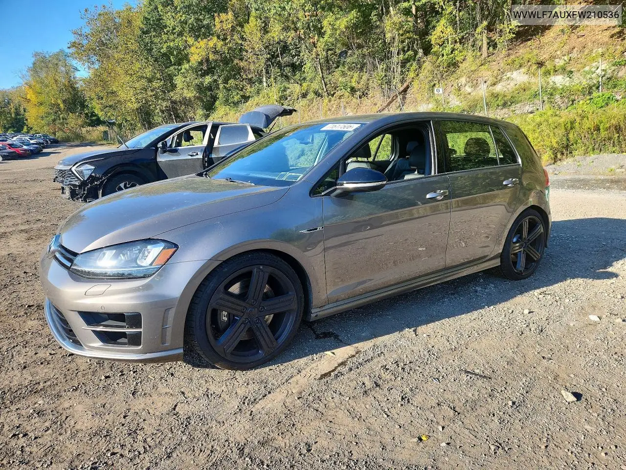 VOLKSWAGEN GOLF R 2015, VIN WVWLF7AUXFW210536