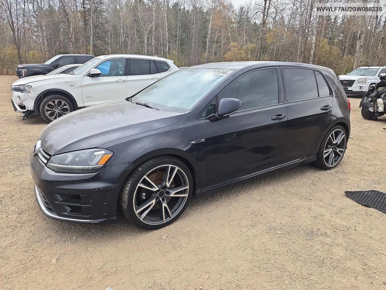 VOLKSWAGEN GOLF R 2016, VIN WVWLF7AU2GW088238