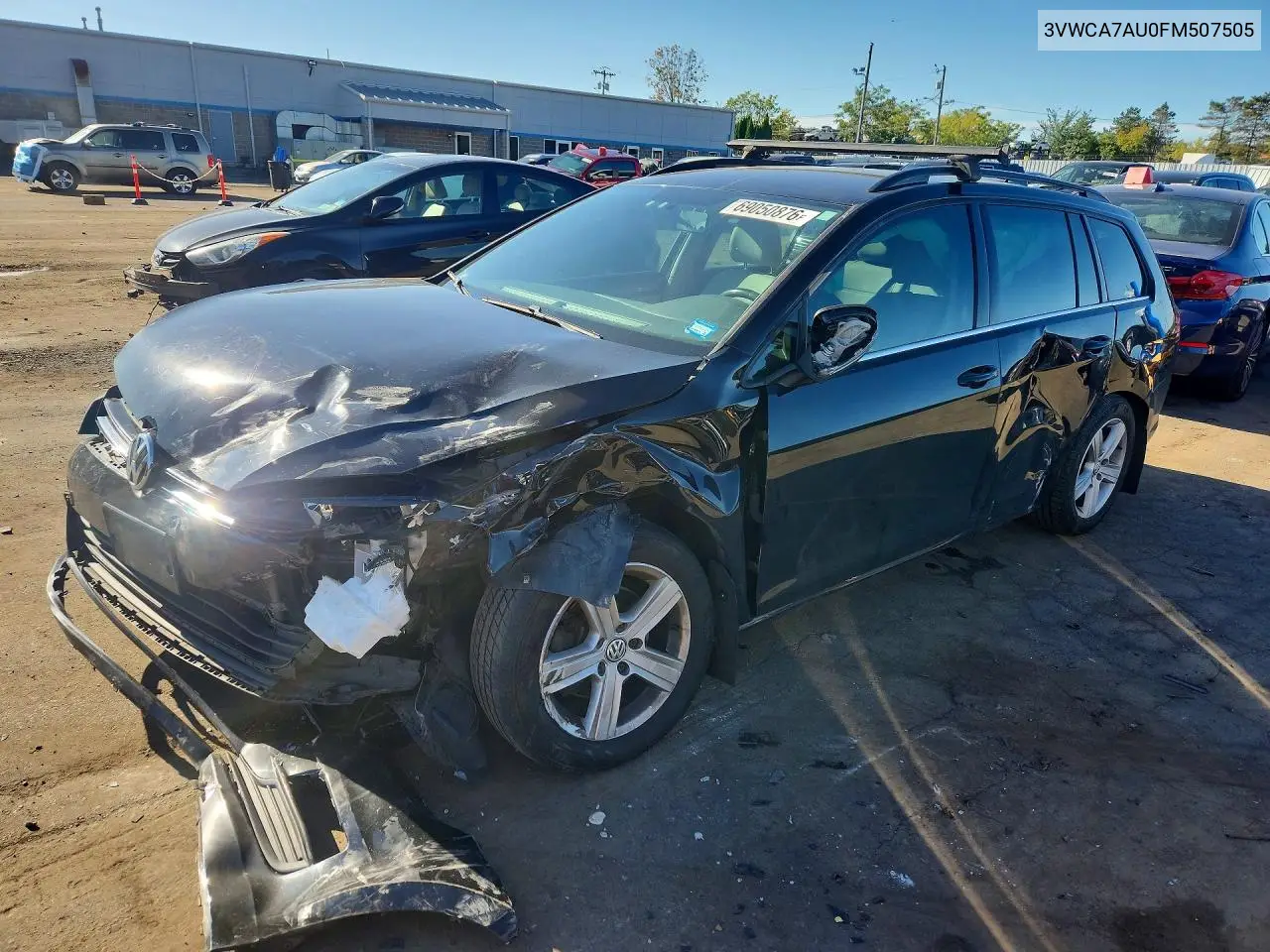 VOLKSWAGEN GOLF SPORTSVAN 2015, VIN 3VWCA7AU0FM507505
