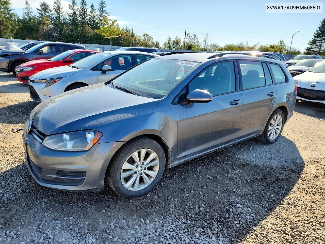 VOLKSWAGEN GOLF SPORTSVAN 2017, VIN 3VWA17AU9HM508601