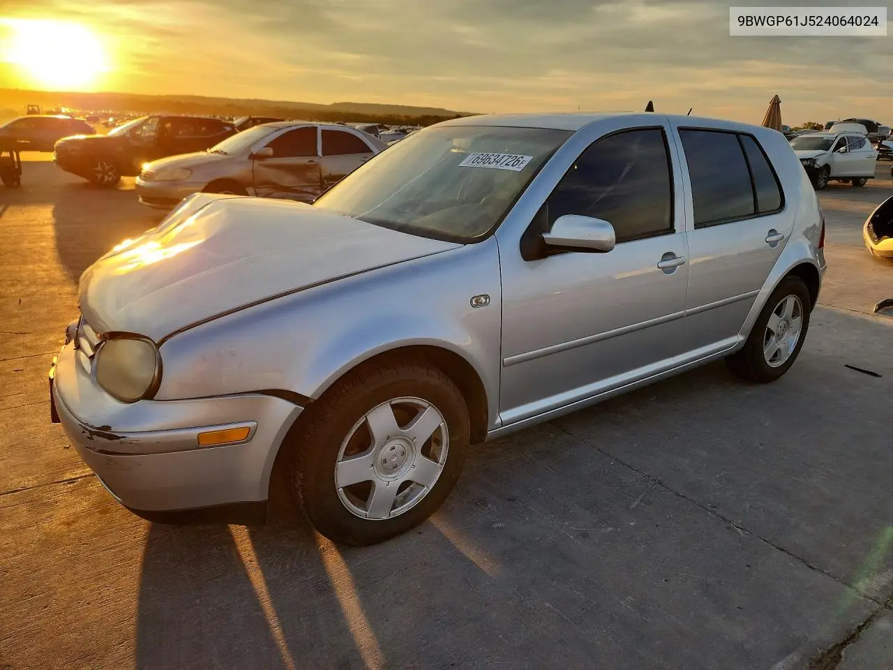 VOLKSWAGEN GOLF 2002, VIN 9BWGP61J524064024