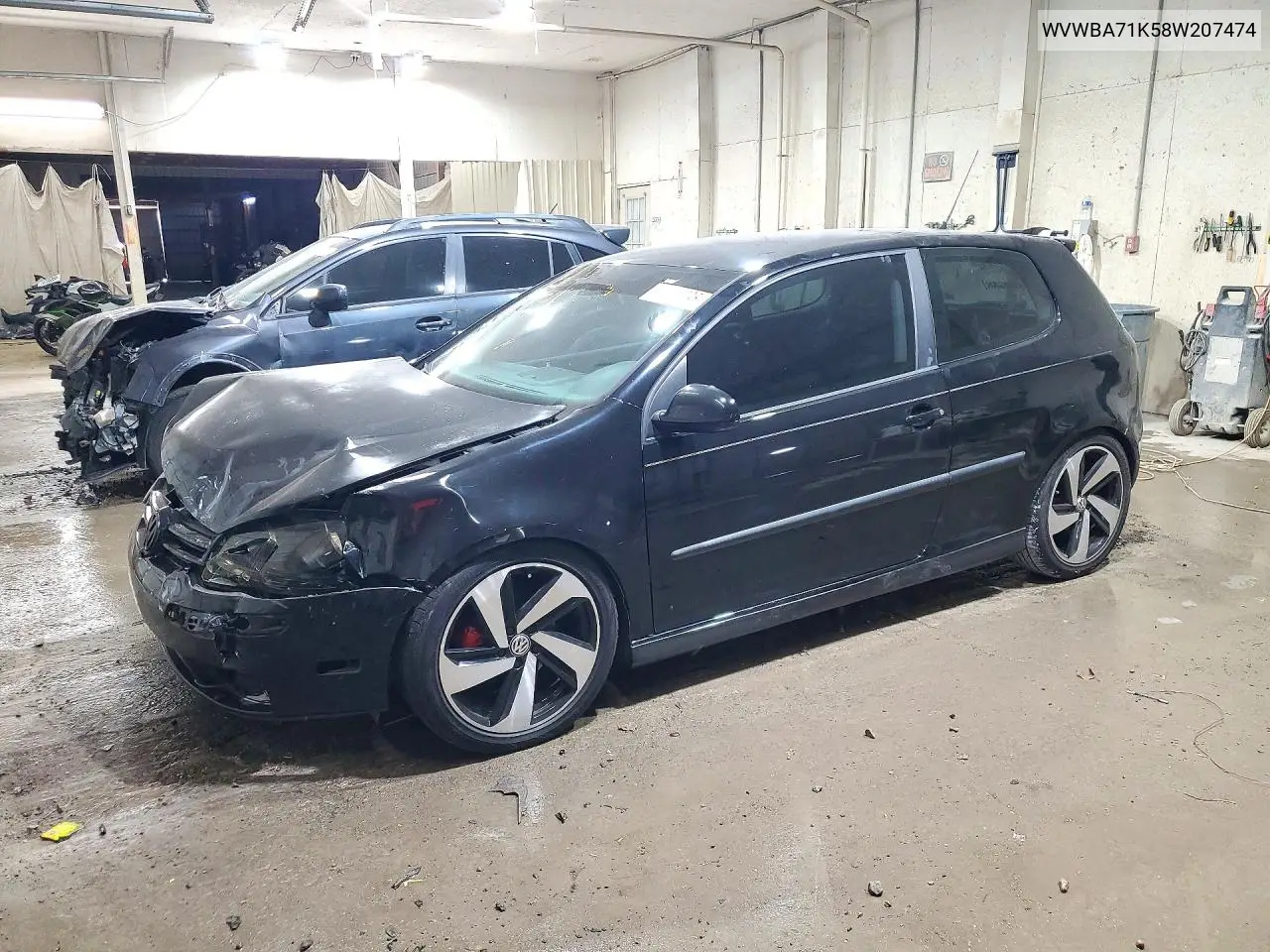 VOLKSWAGEN GOLF 2008, VIN WVWBA71K58W207474