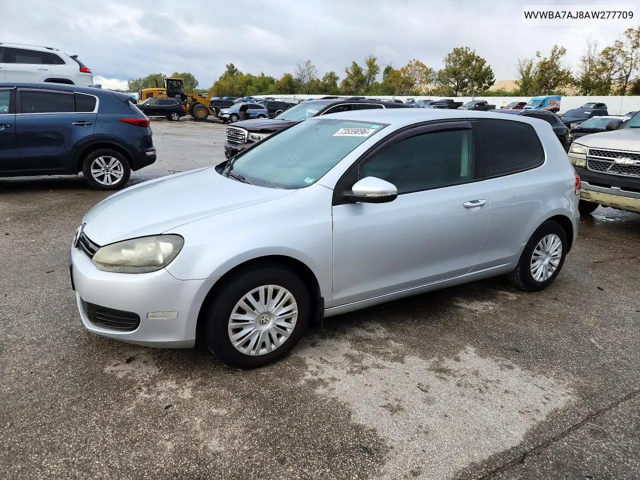 VOLKSWAGEN GOLF 2010, VIN WVWBA7AJ8AW277709