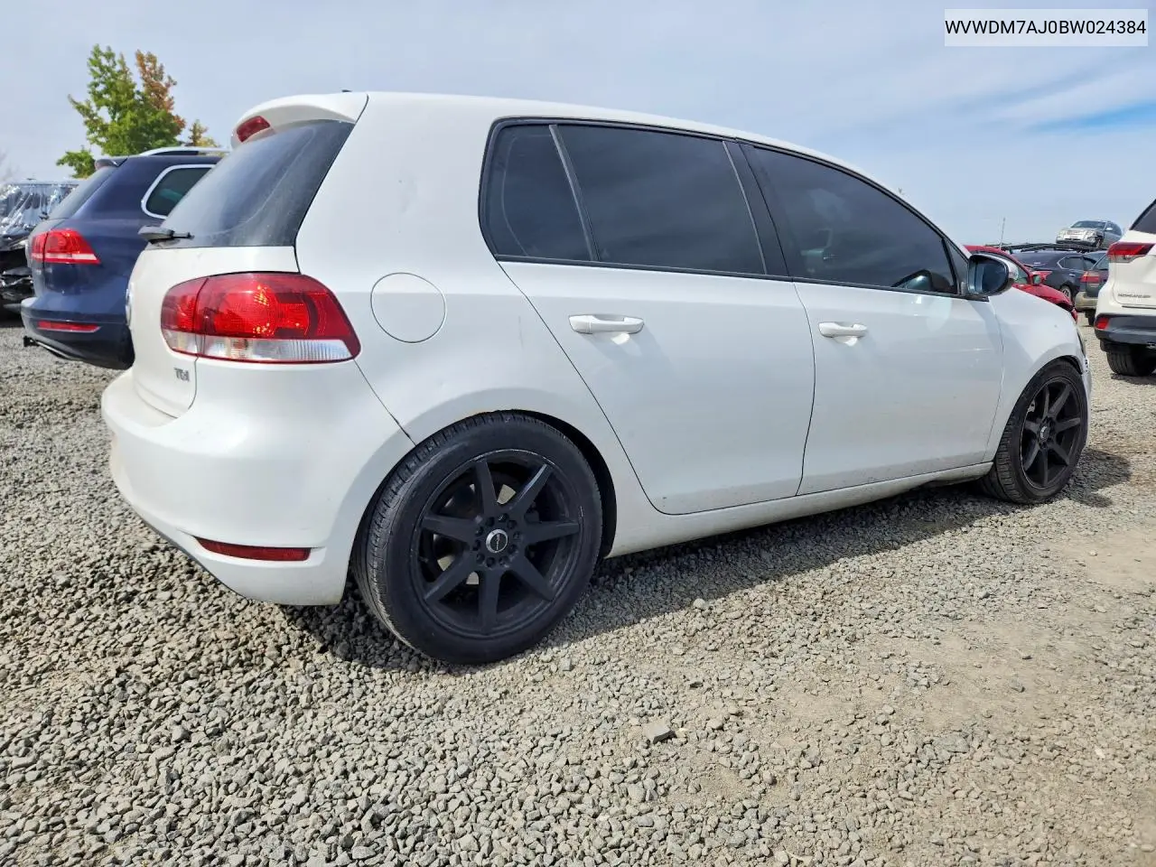 2011 VOLKSWAGEN GOLF VIN WVWDM7AJ0BW024384 — фото 3