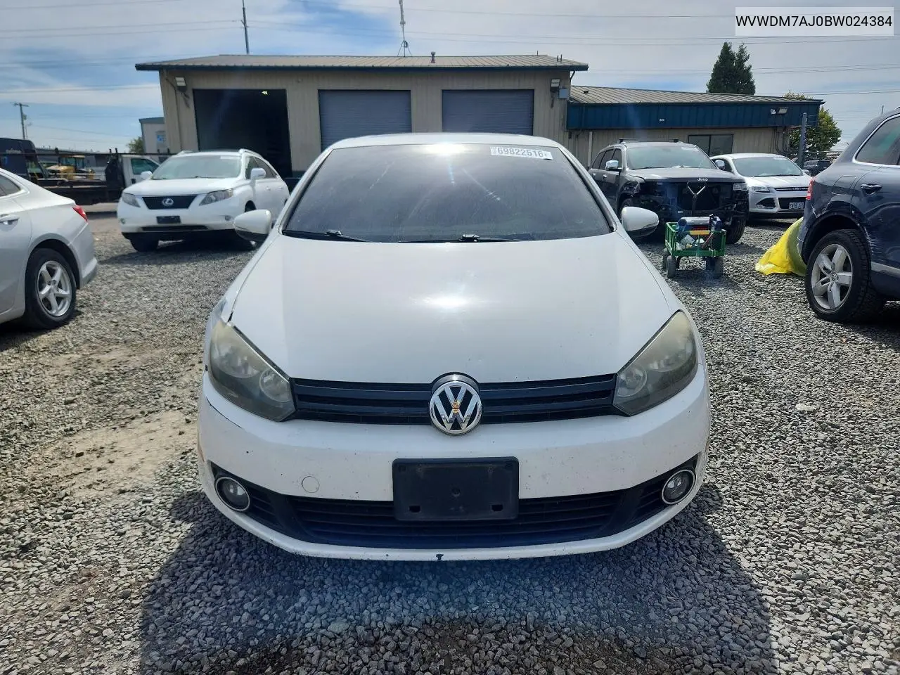 2011 VOLKSWAGEN GOLF VIN WVWDM7AJ0BW024384 — фото 5