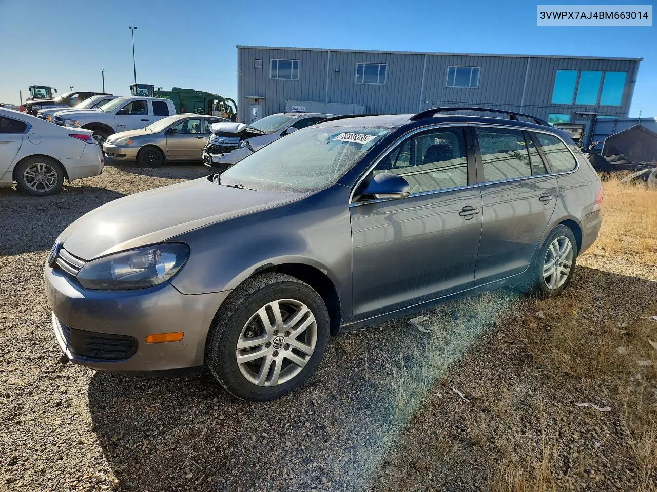 VOLKSWAGEN GOLF 2011, VIN 3VWPX7AJ4BM663014