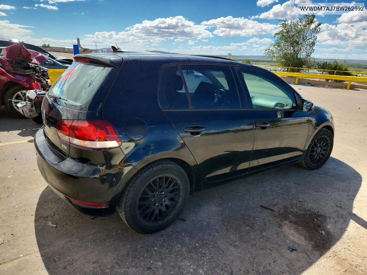 2011 VOLKSWAGEN GOLF VIN WVWDM7AJ7BW262992 — фото 3