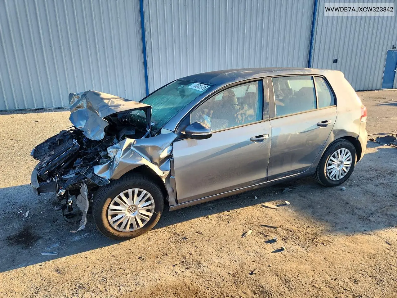 VOLKSWAGEN GOLF 2012, VIN WVWDB7AJXCW323842