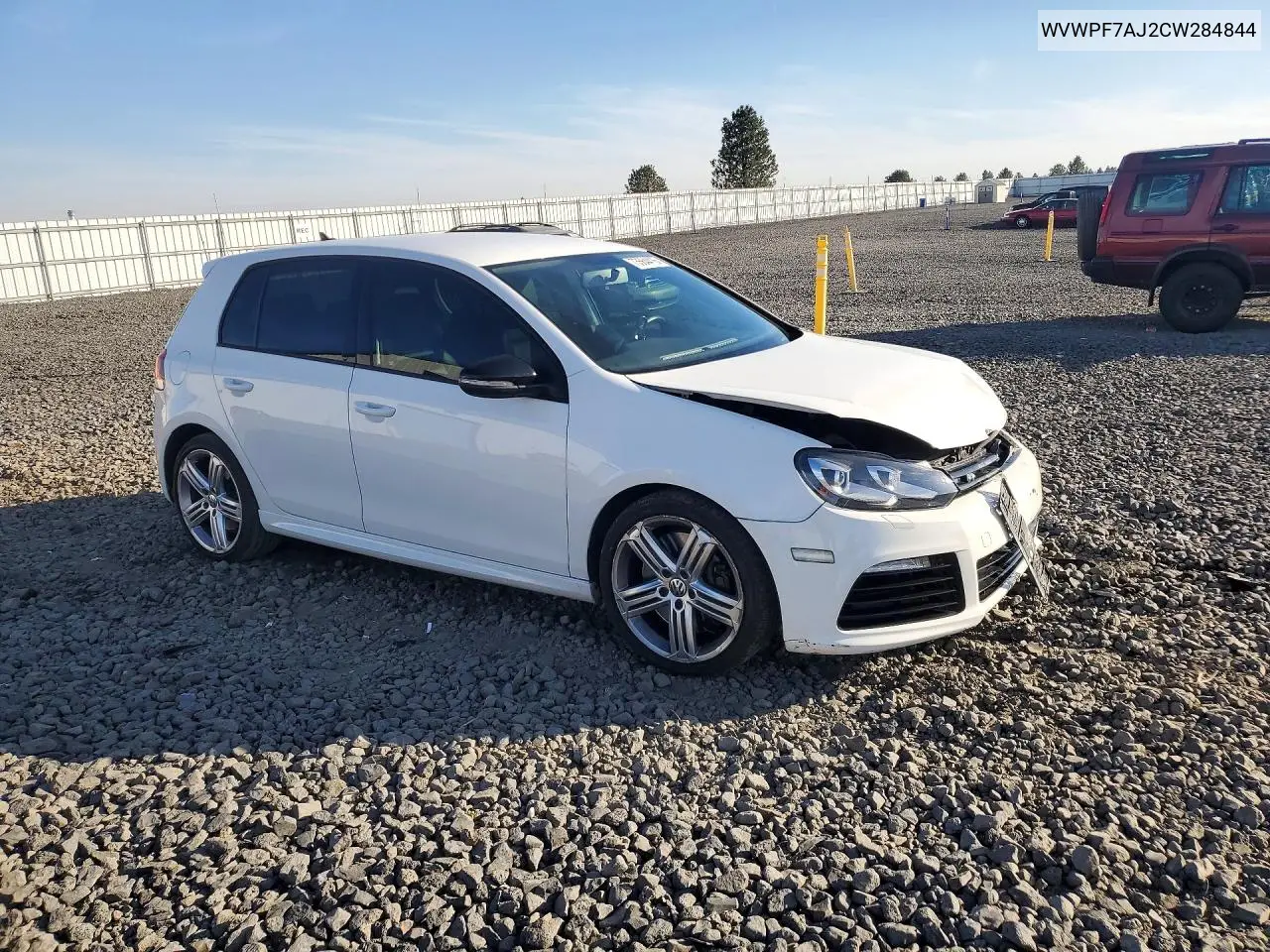 2012 VOLKSWAGEN GOLF VIN WVWPF7AJ2CW284844 — фото 4
