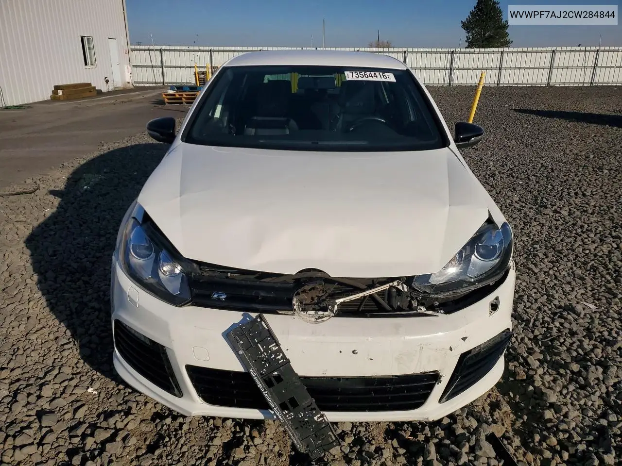 2012 VOLKSWAGEN GOLF VIN WVWPF7AJ2CW284844 — фото 5