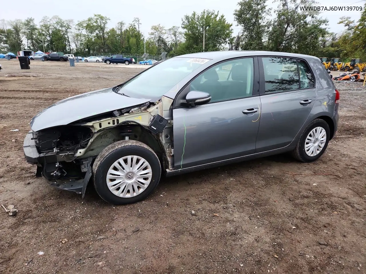 VOLKSWAGEN GOLF 2013, VIN WVWDB7AJ6DW139709