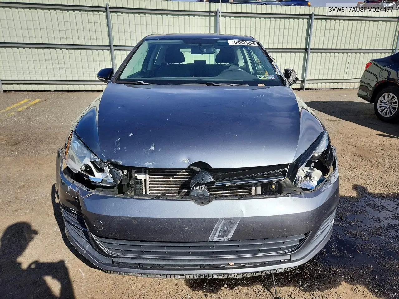2015 VOLKSWAGEN GOLF VIN 3VW817AU8FM024477 — фото 5