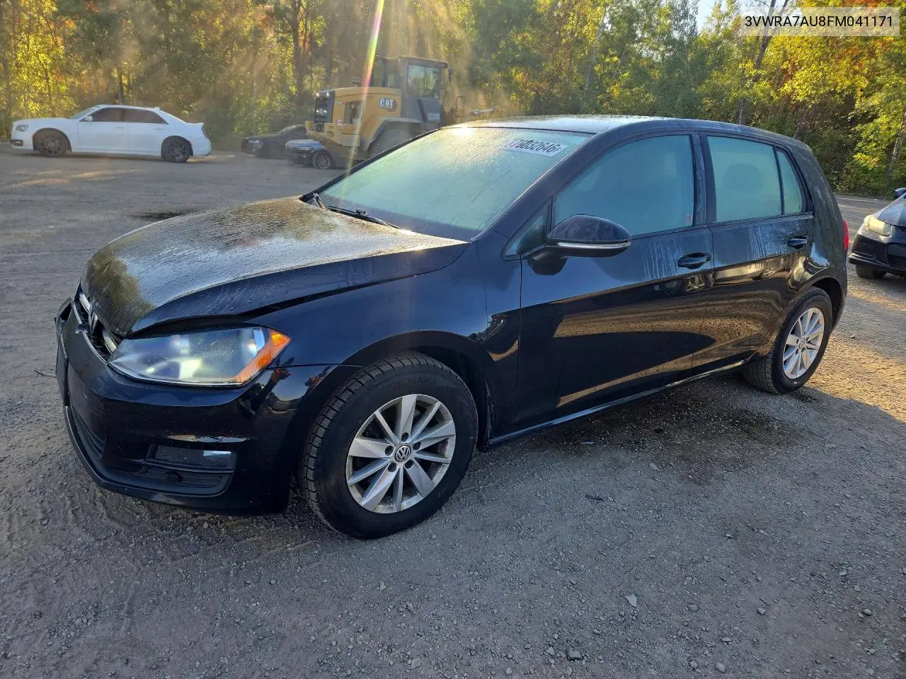 VOLKSWAGEN GOLF 2015, VIN 3VWRA7AU8FM041171