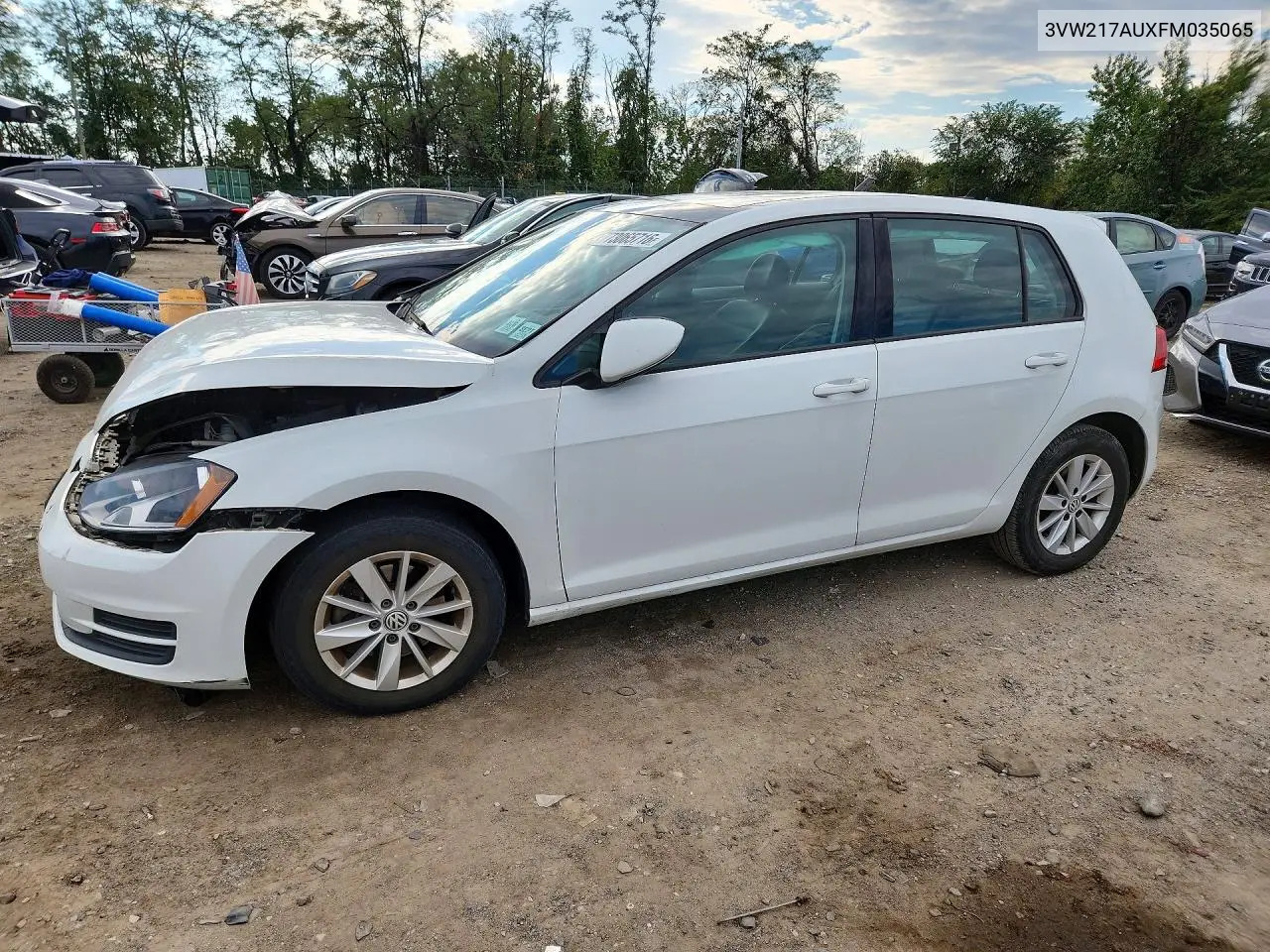 VOLKSWAGEN GOLF 2015, VIN 3VW217AUXFM035065