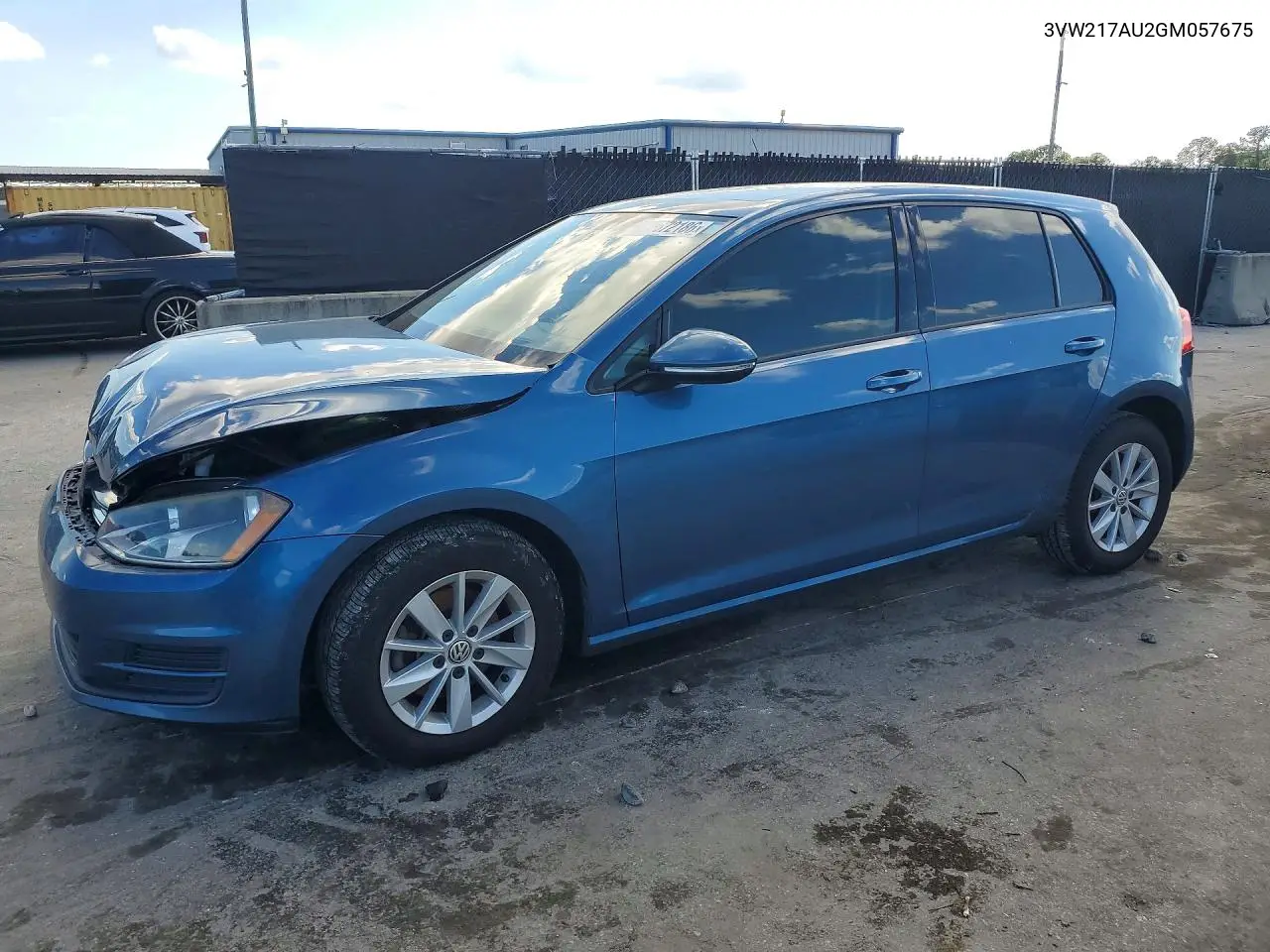 VOLKSWAGEN GOLF 2016, VIN 3VW217AU2GM057675