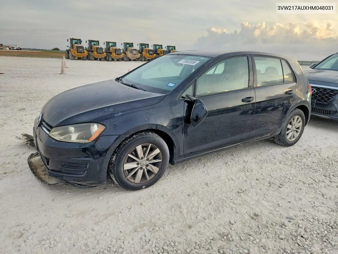 VOLKSWAGEN GOLF 2017, VIN 3VW217AUXHM048031