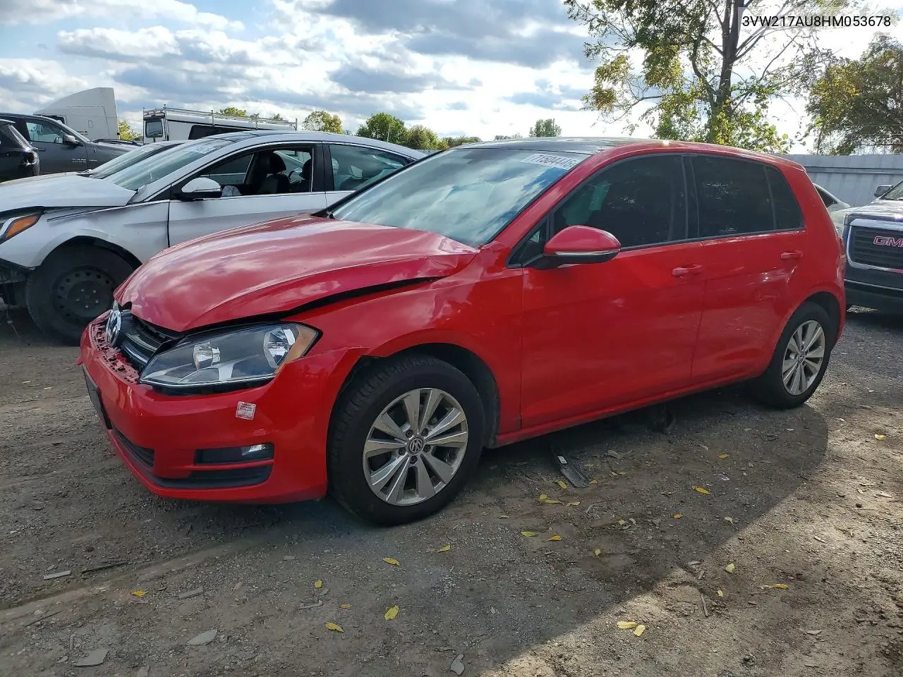 VOLKSWAGEN GOLF 2017, VIN 3VW217AU8HM053678