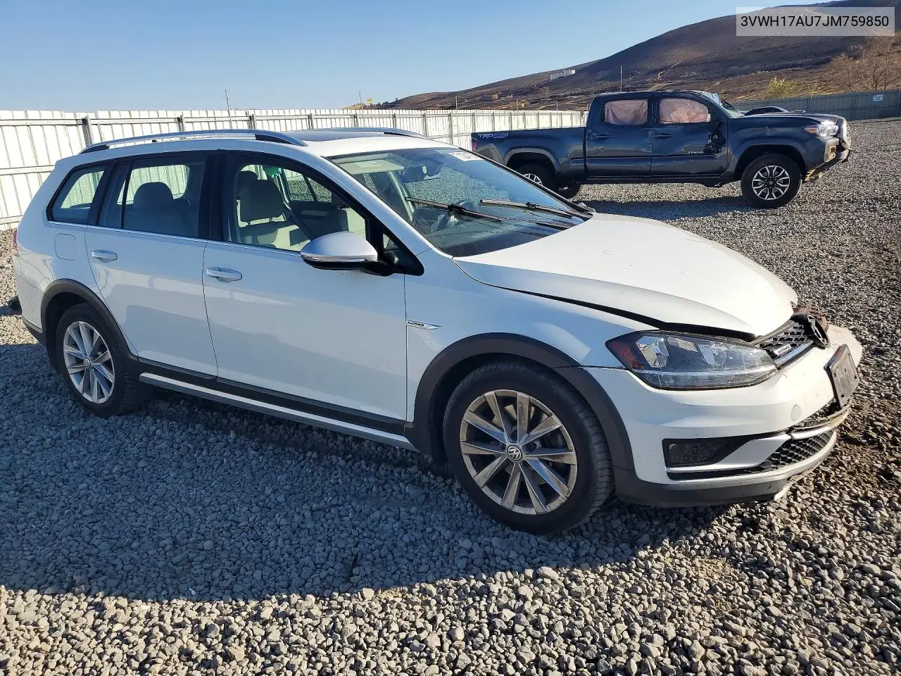 2018 VOLKSWAGEN GOLF VIN 3VWH17AU7JM759850 — фото 4