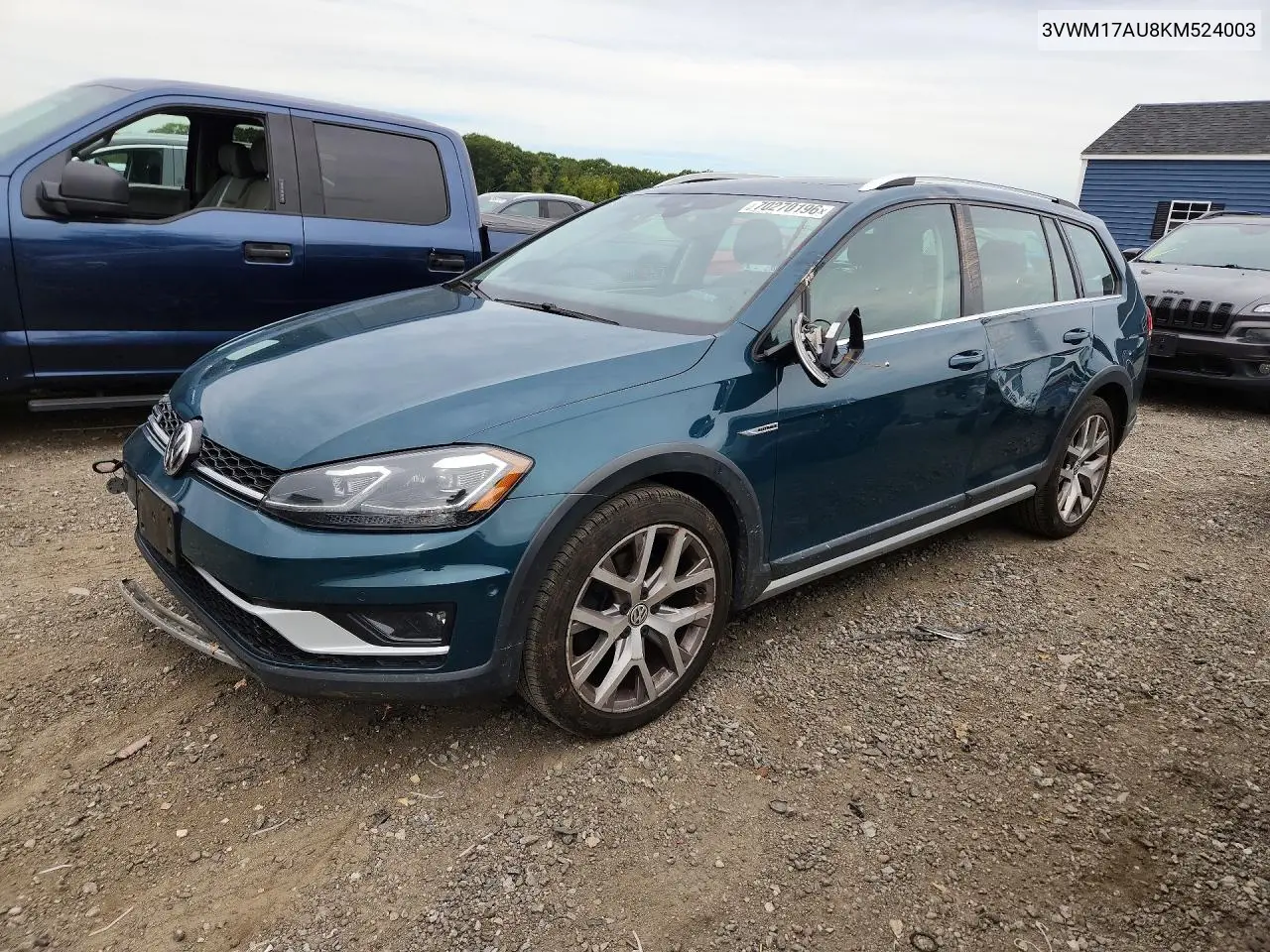 VOLKSWAGEN GOLF 2019, VIN 3VWM17AU8KM524003