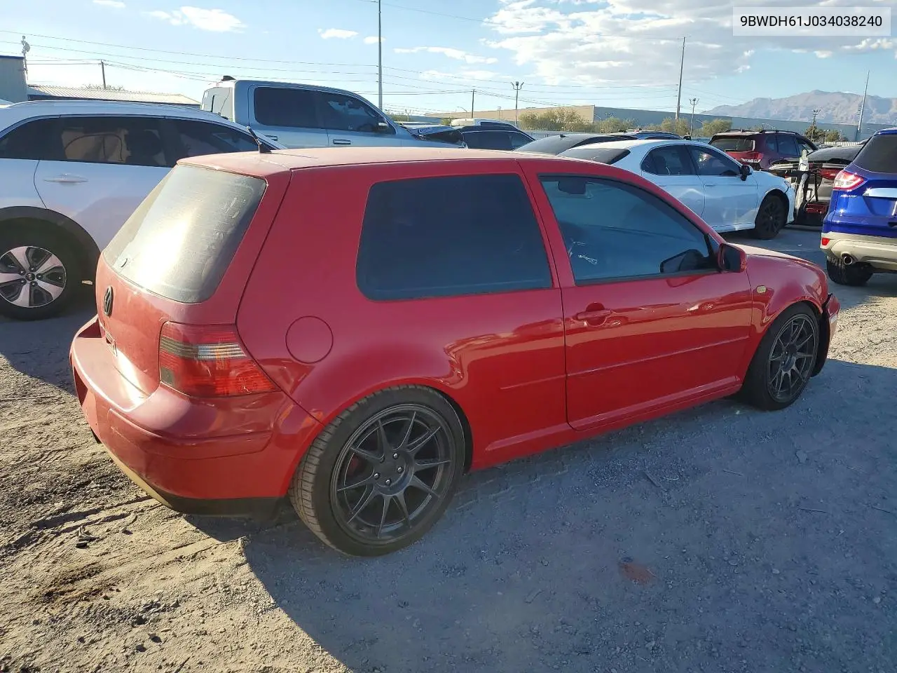 2003 VOLKSWAGEN GTI VIN 9BWDH61J034038240 — фото 3