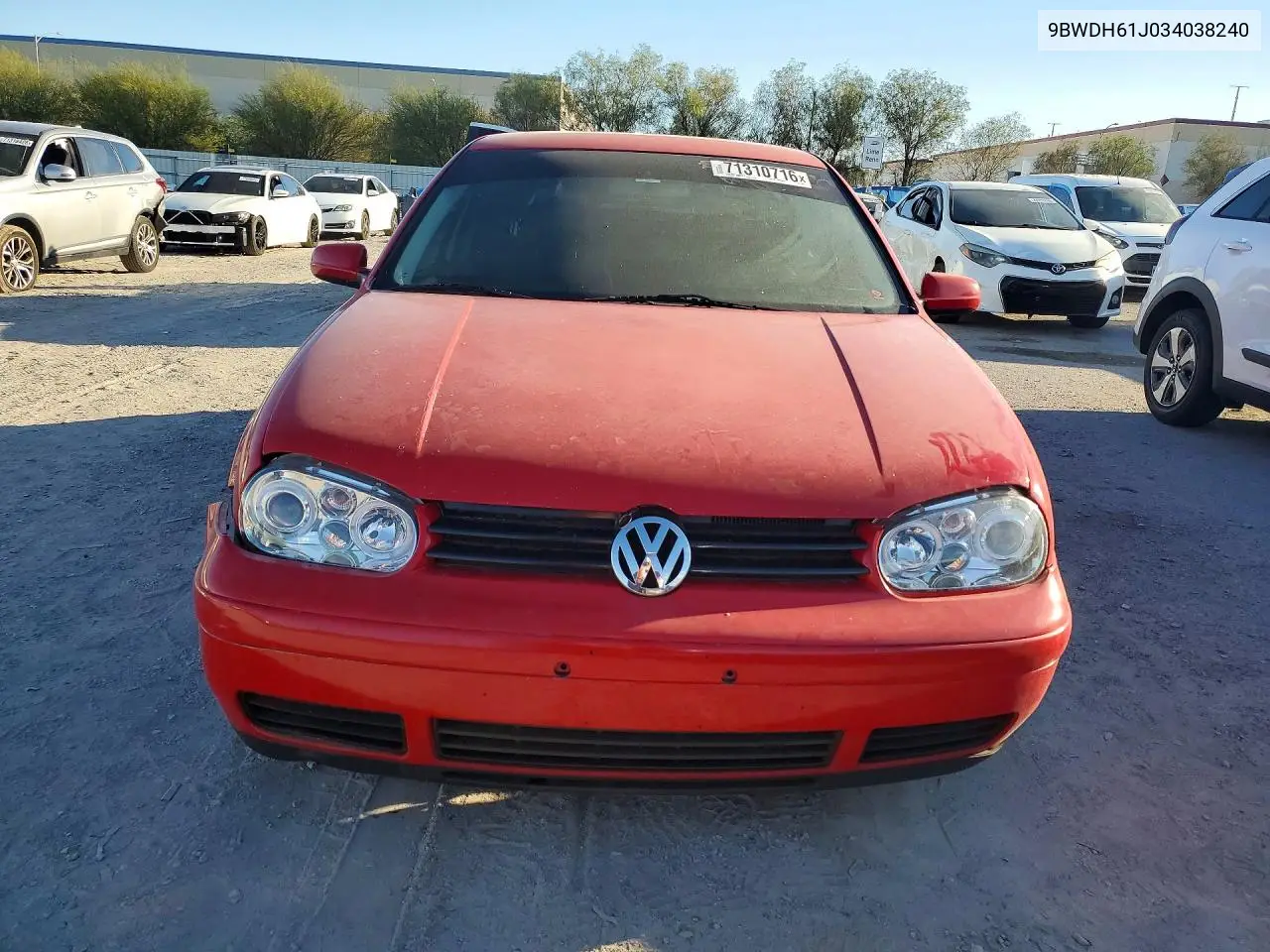 2003 VOLKSWAGEN GTI VIN 9BWDH61J034038240 — фото 5