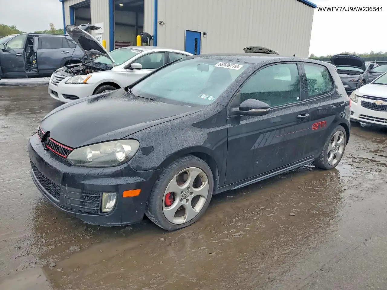 VOLKSWAGEN GTI 2010, VIN WVWFV7AJ9AW236544