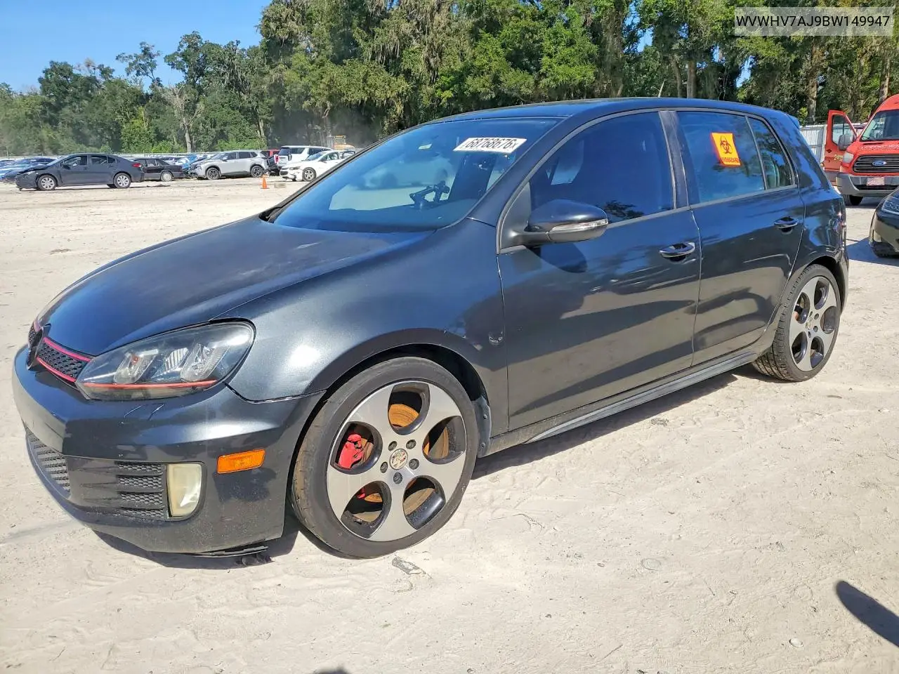 VOLKSWAGEN GTI 2011, VIN WVWHV7AJ9BW149947