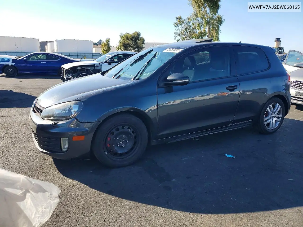 VOLKSWAGEN GTI 2011, VIN WVWFV7AJ2BW068165