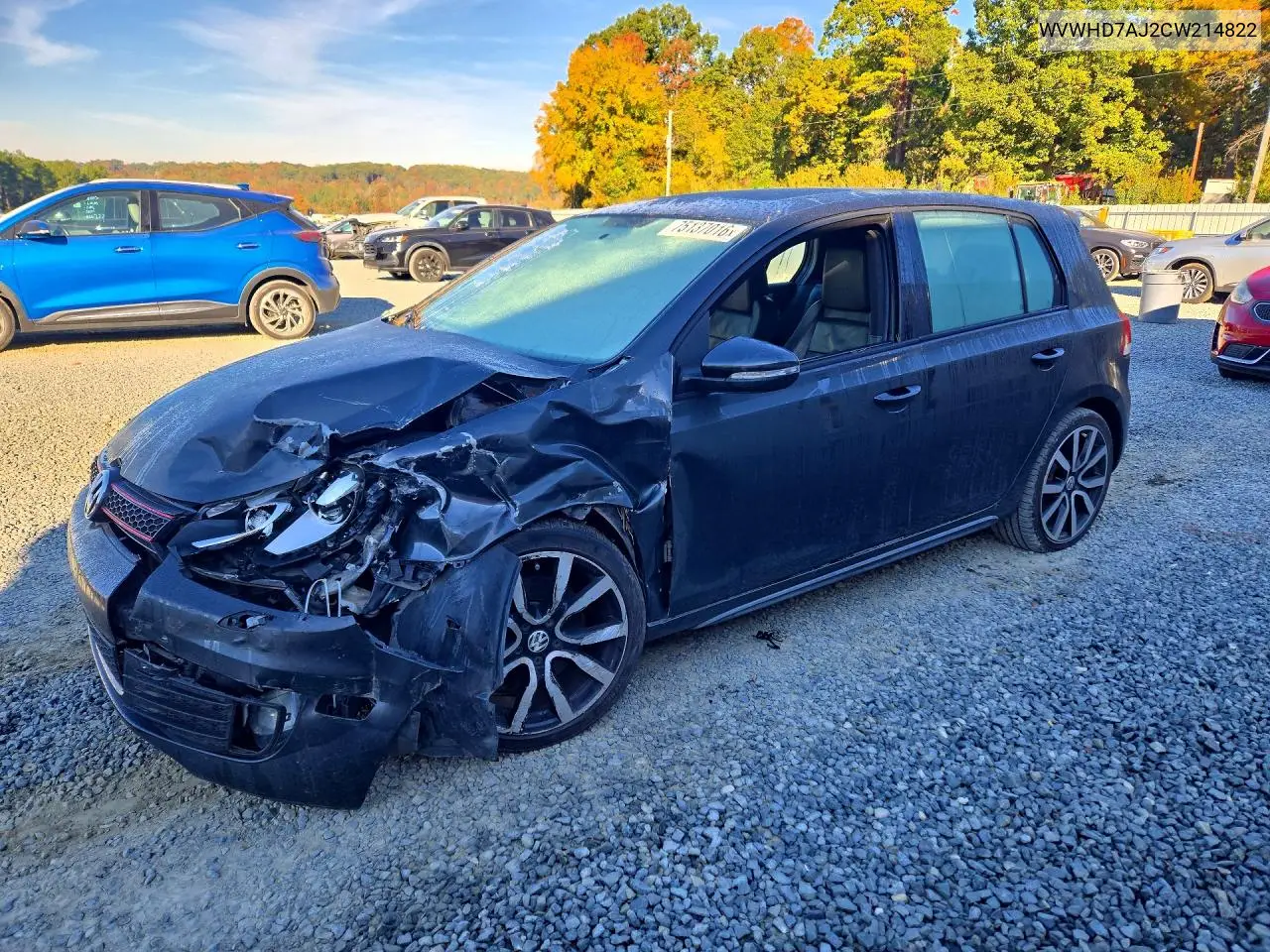 VOLKSWAGEN GTI 2012, VIN WVWHD7AJ2CW214822