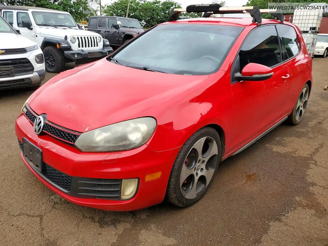 VOLKSWAGEN GTI 2012, VIN WVWED7AJ5CW236414