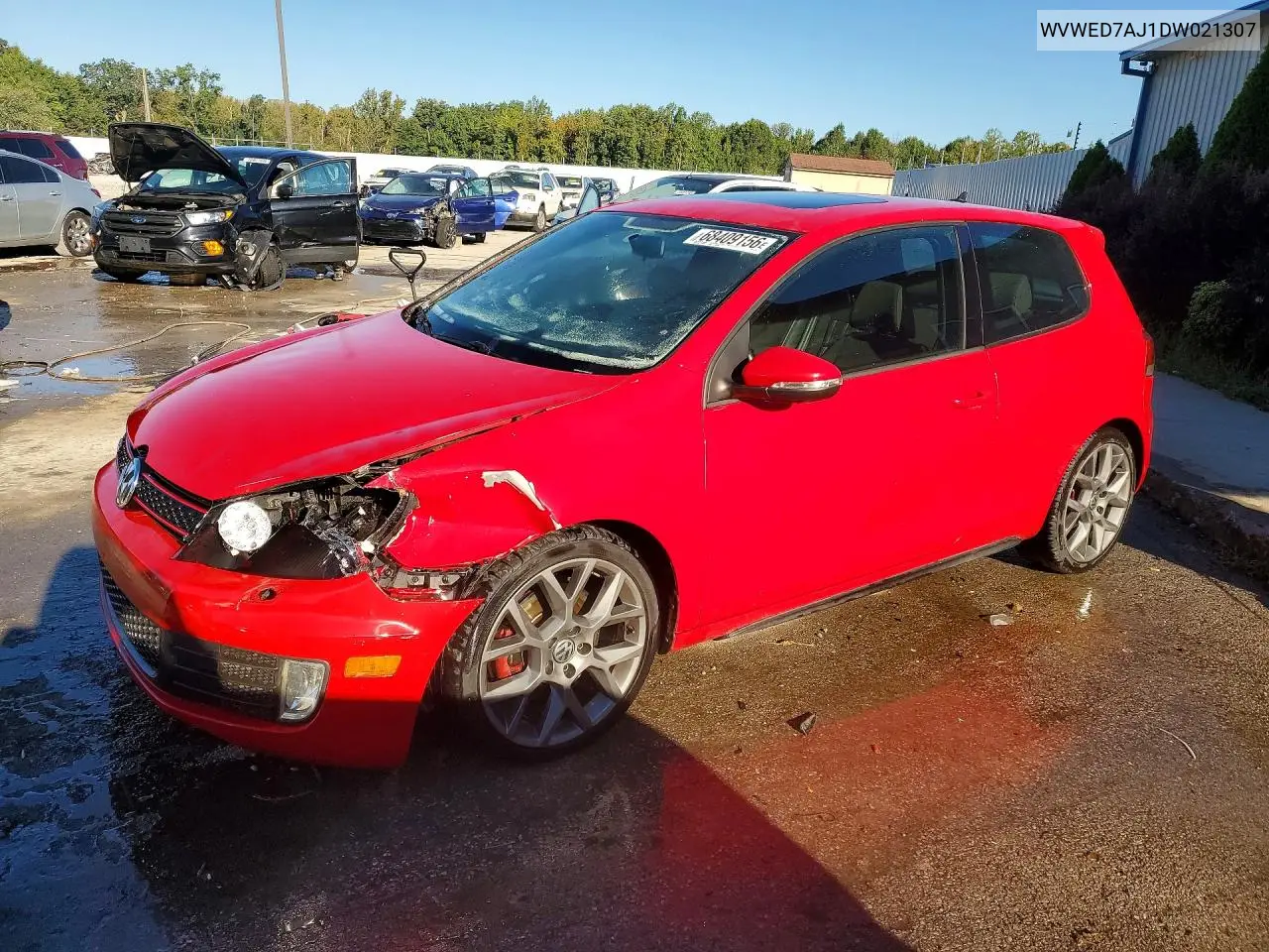 VOLKSWAGEN GTI 2013, VIN WVWED7AJ1DW021307