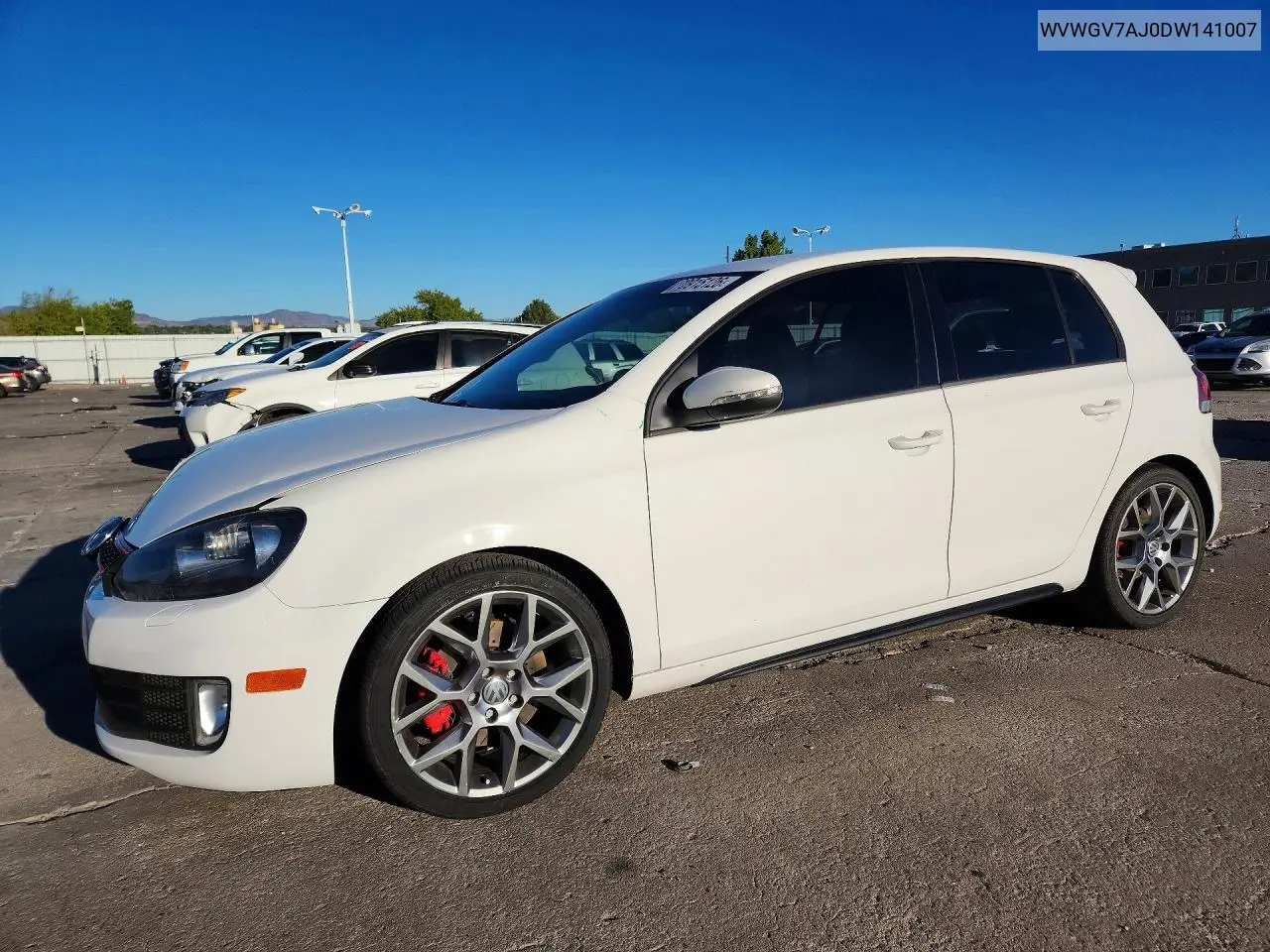 VOLKSWAGEN GTI 2013, VIN WVWGV7AJ0DW141007