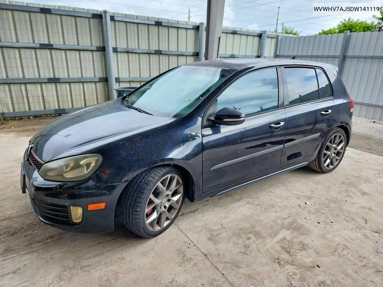 VOLKSWAGEN GTI 2013, VIN WVWHV7AJ5DW141119