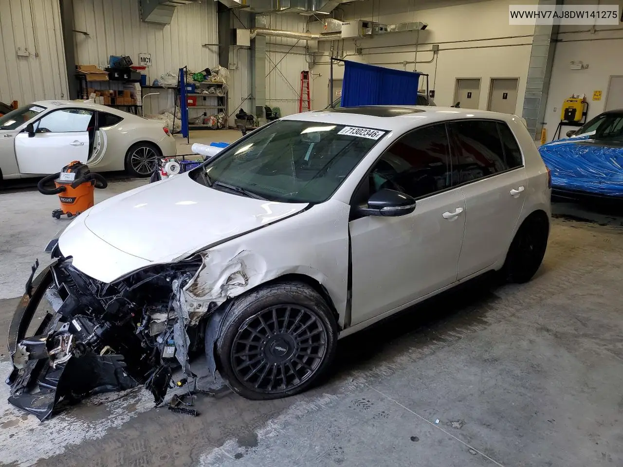 VOLKSWAGEN GTI 2013, VIN WVWHV7AJ8DW141275