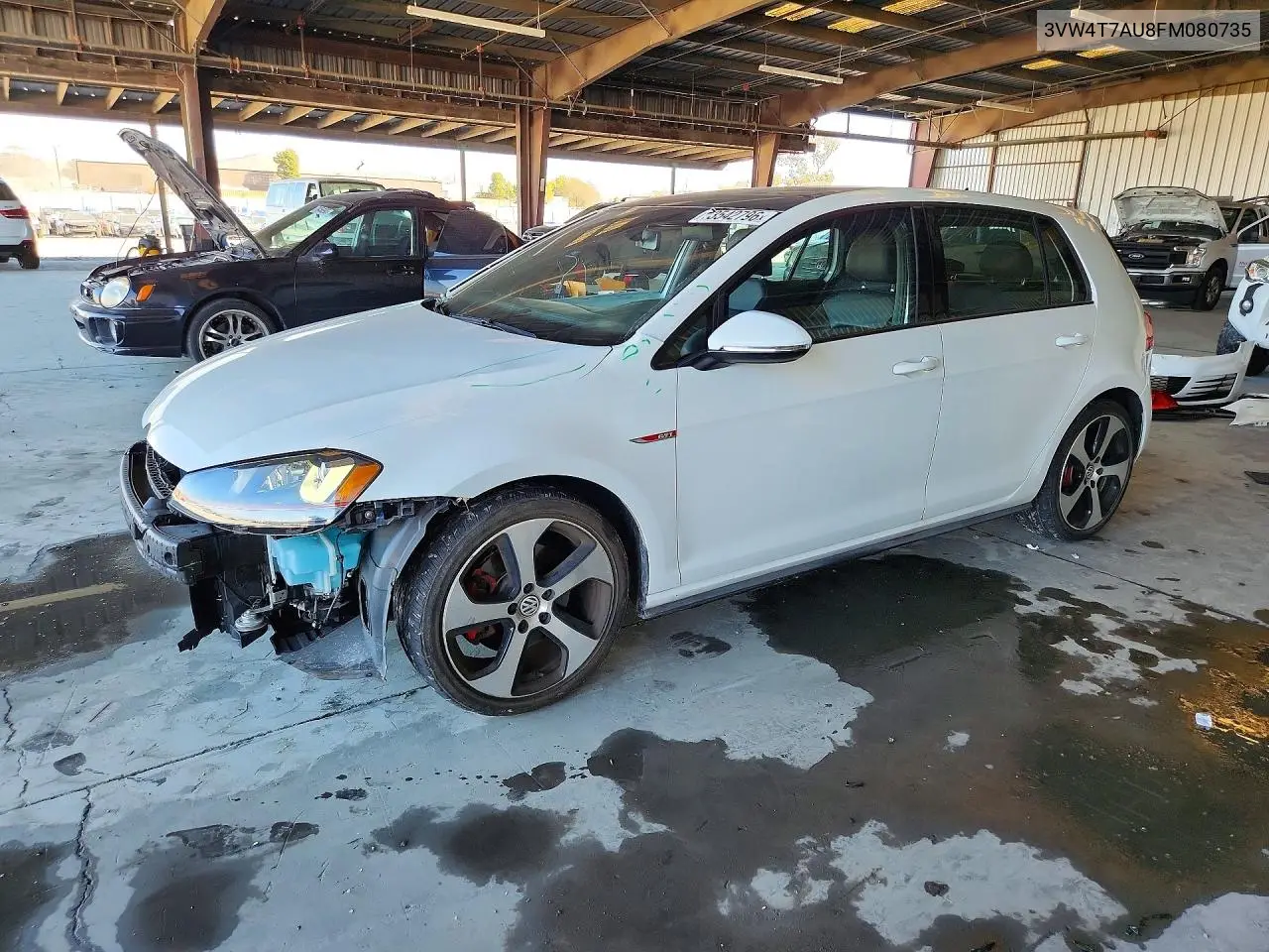 VOLKSWAGEN GTI 2015, VIN 3VW4T7AU8FM080735