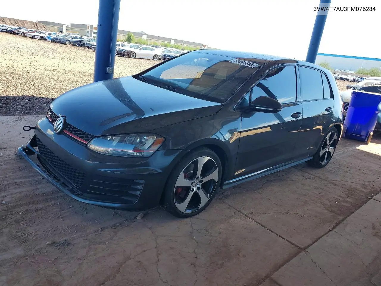 VOLKSWAGEN GTI 2015, VIN 3VW4T7AU3FM076284