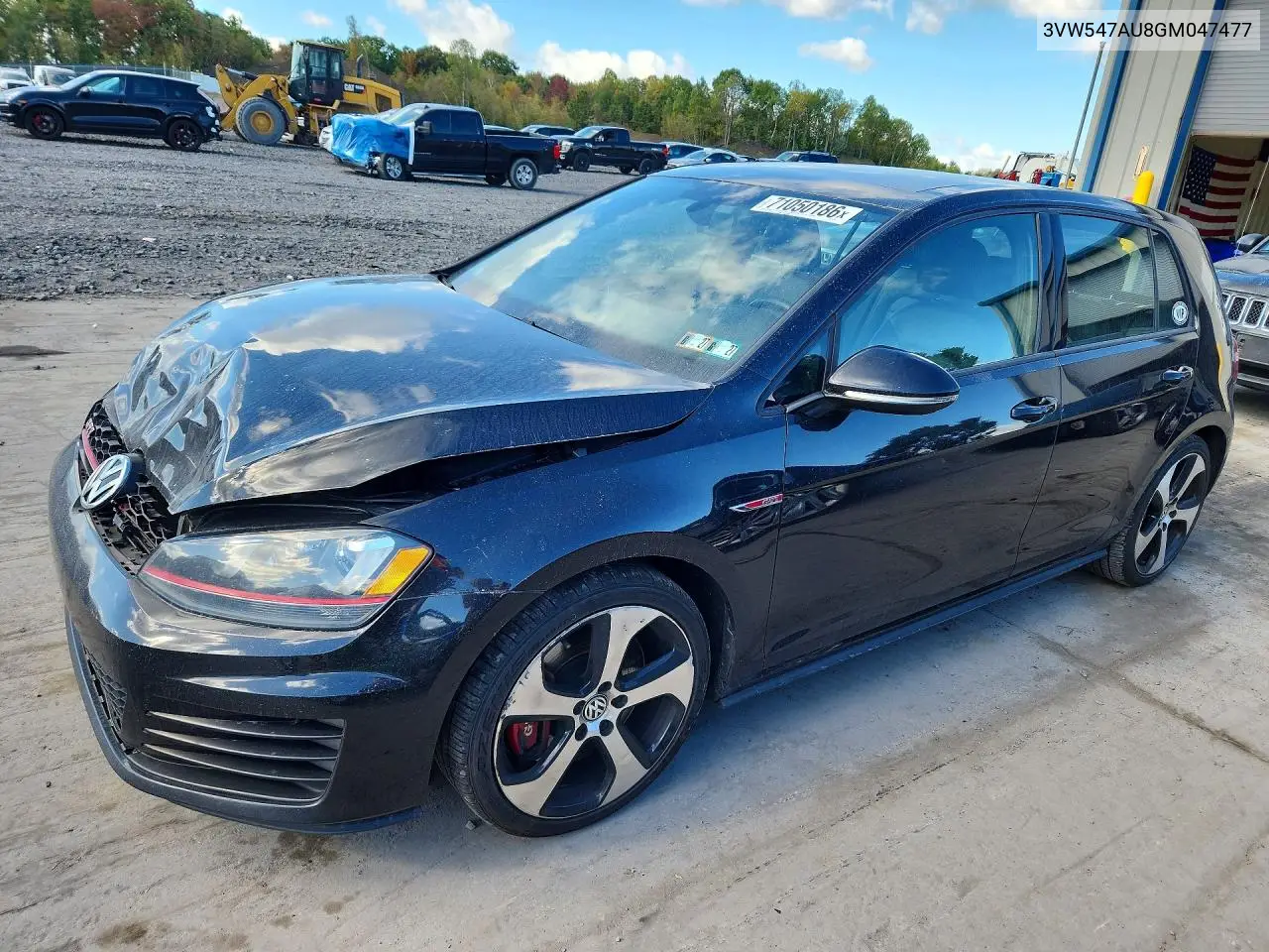 VOLKSWAGEN GTI 2016, VIN 3VW547AU8GM047477
