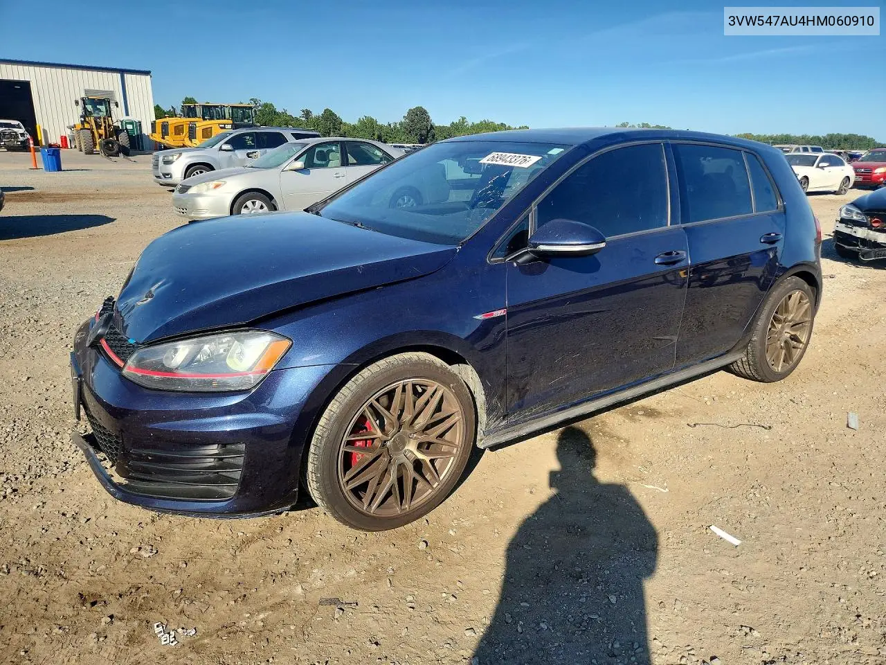 VOLKSWAGEN GTI 2017, VIN 3VW547AU4HM060910