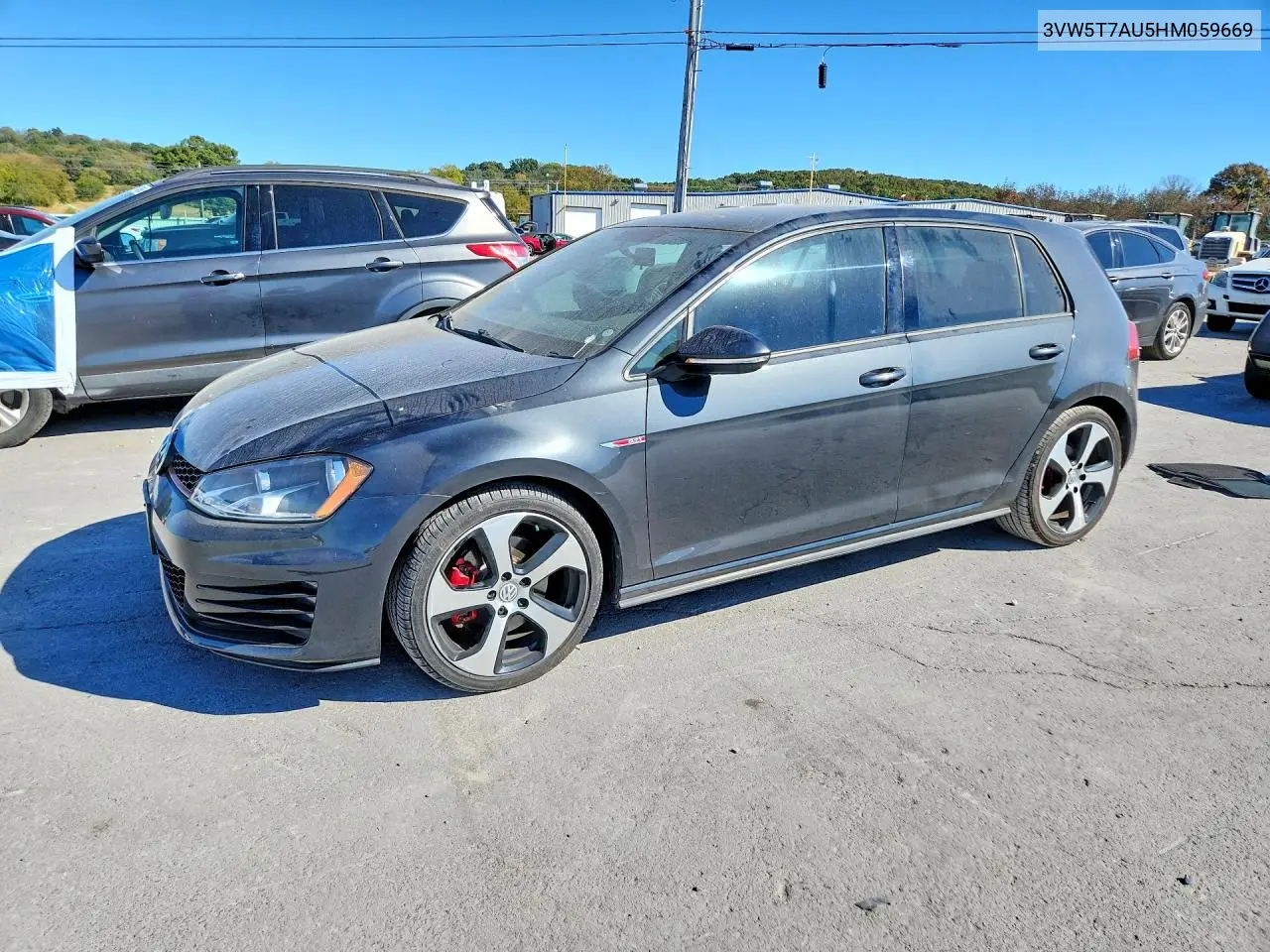 VOLKSWAGEN GTI 2017, VIN 3VW5T7AU5HM059669