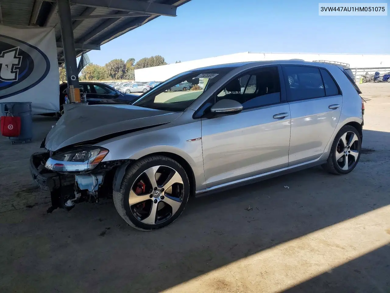 VOLKSWAGEN GTI 2017, VIN 3VW447AU1HM051075