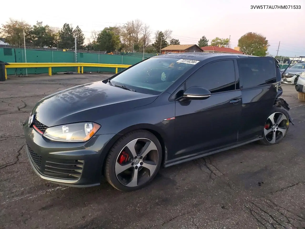 VOLKSWAGEN GTI 2017, VIN 3VW5T7AU7HM071533