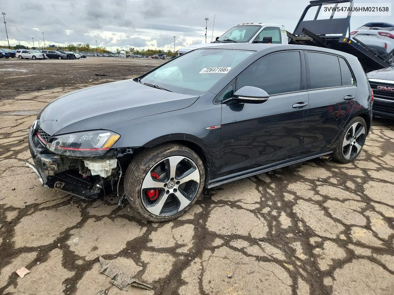 VOLKSWAGEN GTI 2017, VIN 3VW547AU6HM021638