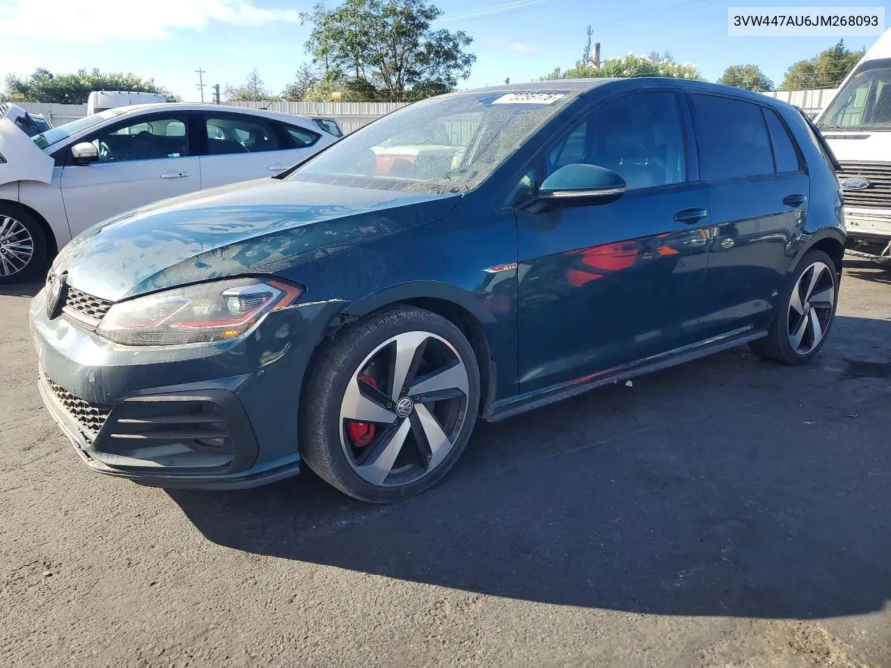 VOLKSWAGEN GTI 2018, VIN 3VW447AU6JM268093
