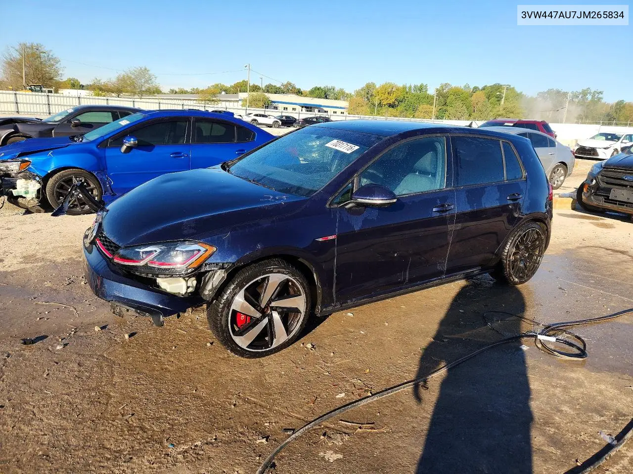 VOLKSWAGEN GTI 2018, VIN 3VW447AU7JM265834