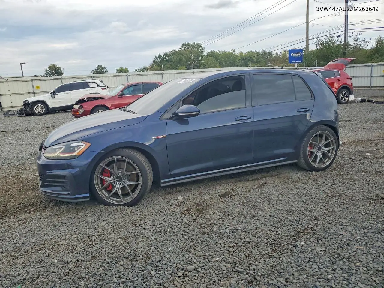 VOLKSWAGEN GTI 2018, VIN 3VW447AU2JM263649