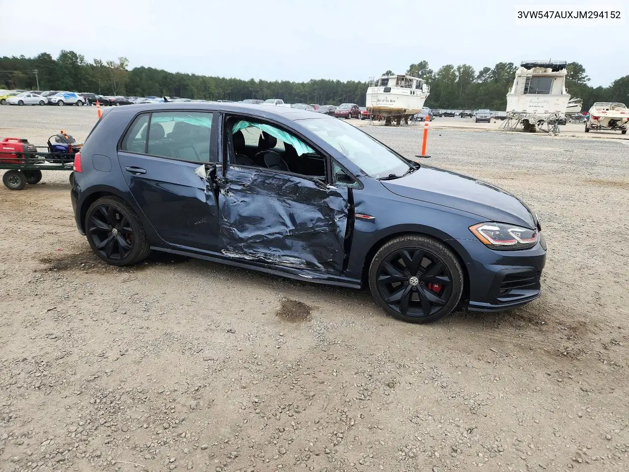 2018 VOLKSWAGEN GTI VIN 3VW547AUXJM294152 — фото 4