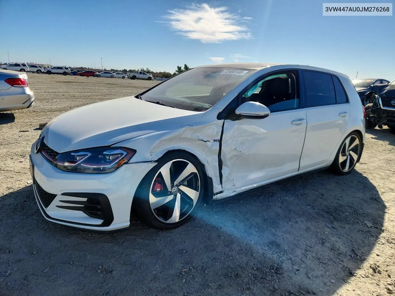 VOLKSWAGEN GTI 2018, VIN 3VW447AU0JM276268